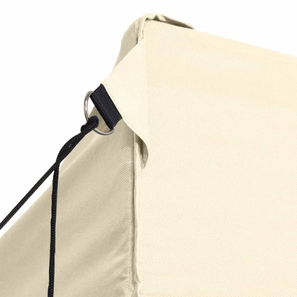 Vidaxl folding tent with 3 walls 3x4.5 m cream