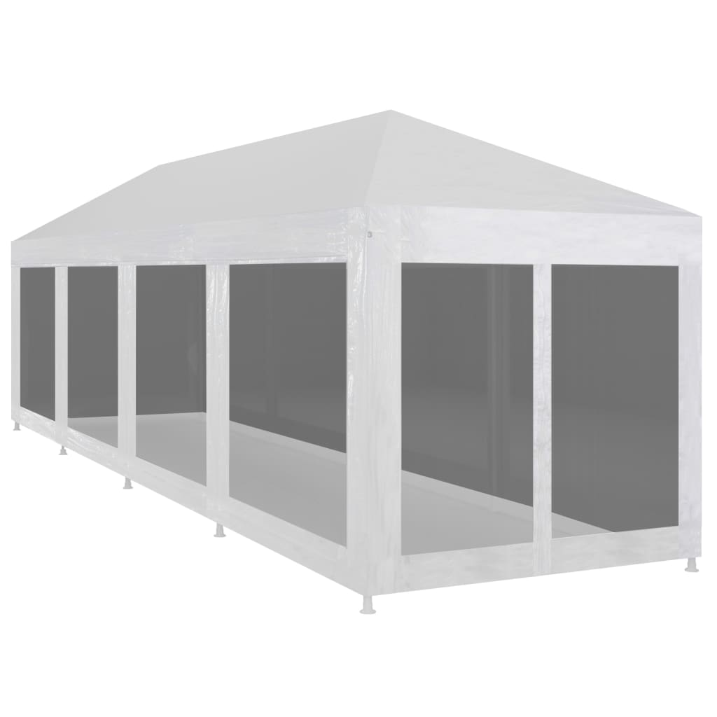 VIDAXL -Partyzelt mit 10 Mesh Seitenwänden 12x3 m