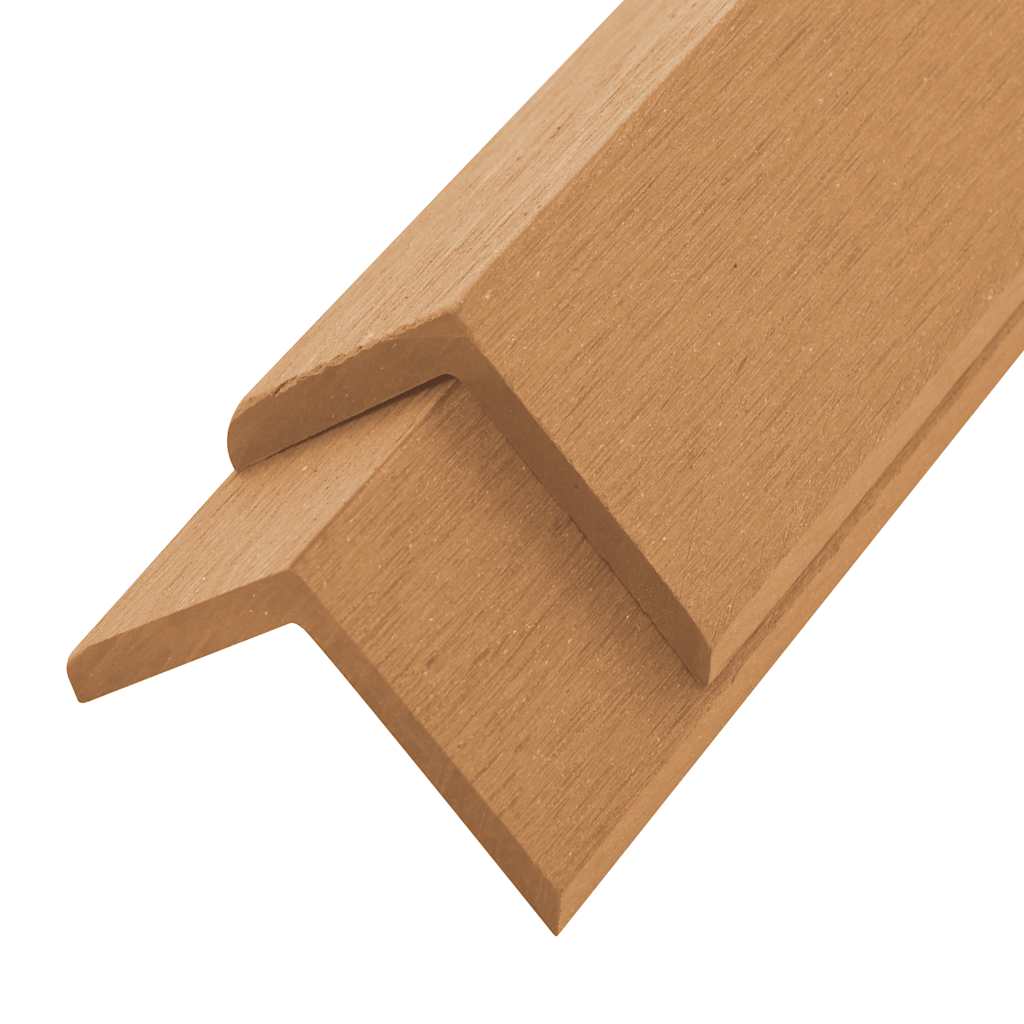 VidaXL Terrace corner skirting boards 5 pcs 170 cm HKC teak color