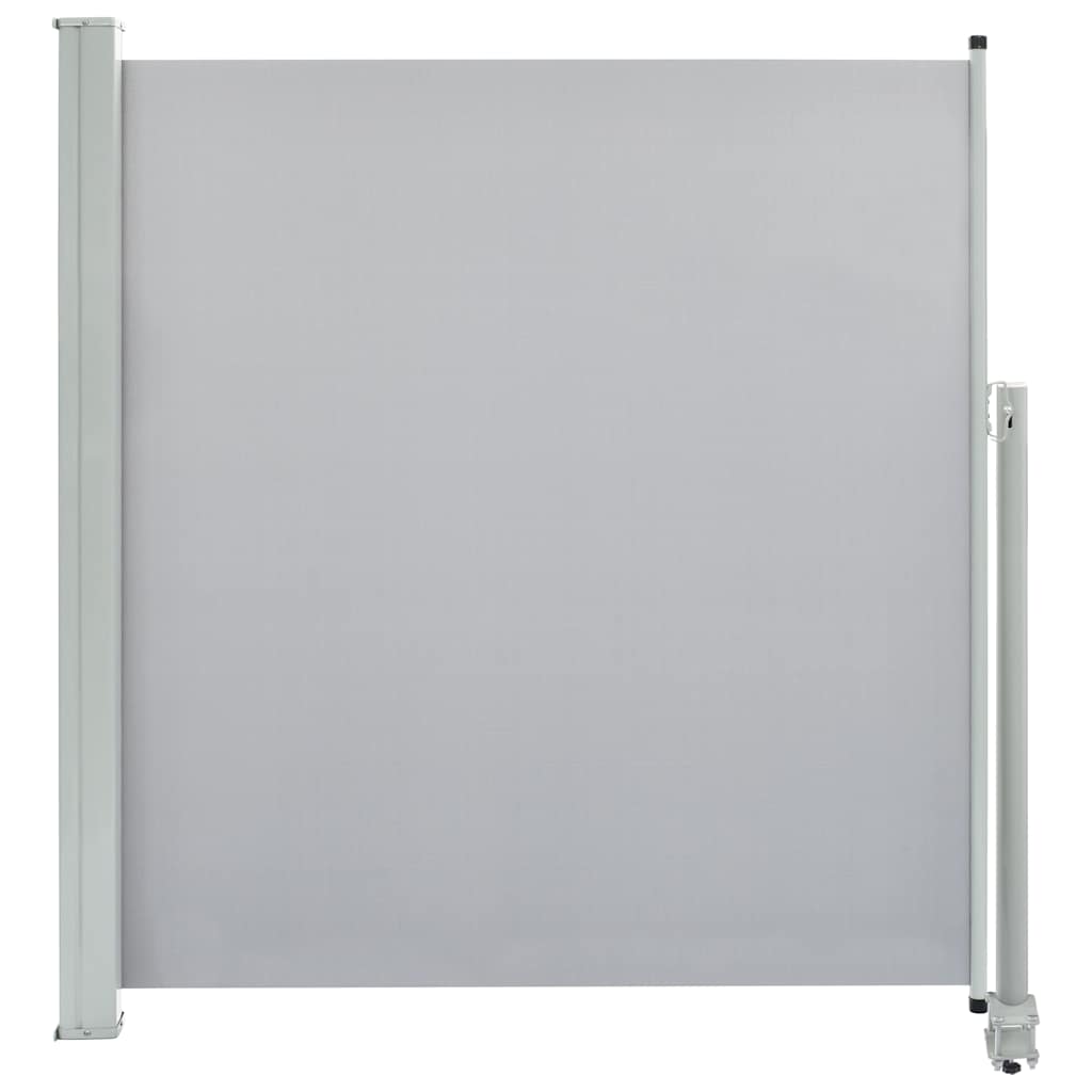 Vidaxl retractable garden screen 140x300 cm gray