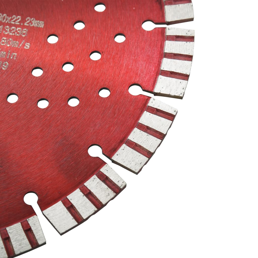 Vidaxl Diamond Saw Blade mit Turbo und Löchern 300 mm Stahl