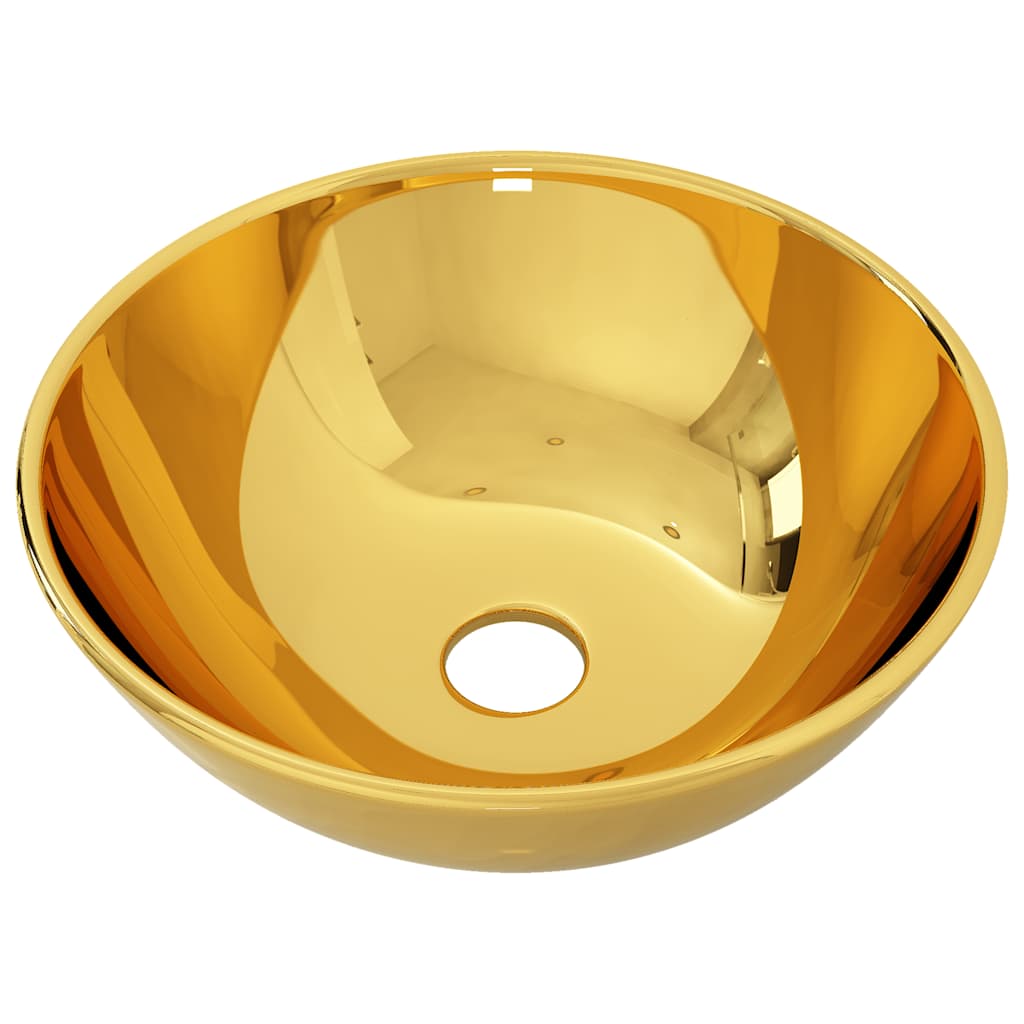 Vidaxl washbasin 28x10 cm ceramic gold-colored