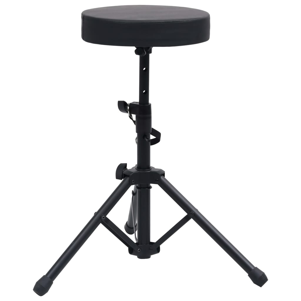 Vidaxl adjustable drum throne round black