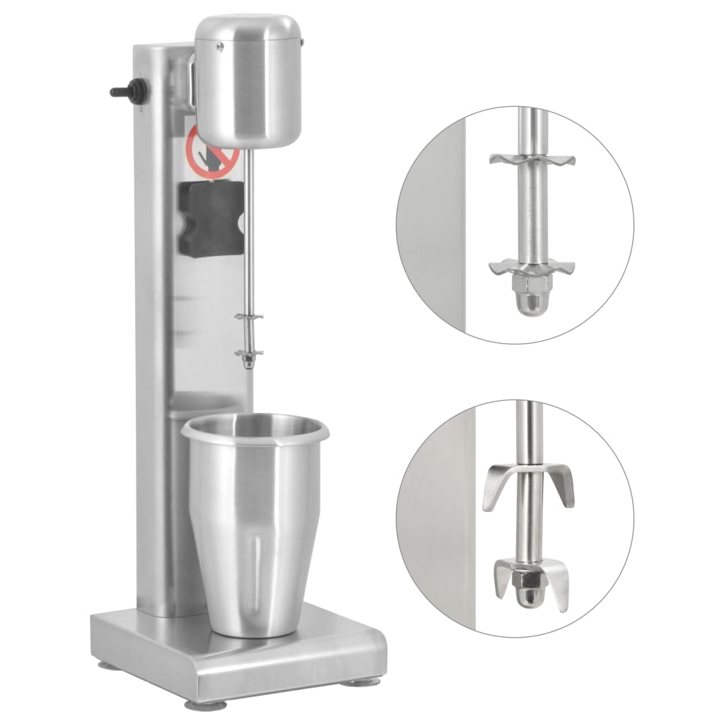 Vidaxl milkshake mixer 1 l stainless steel