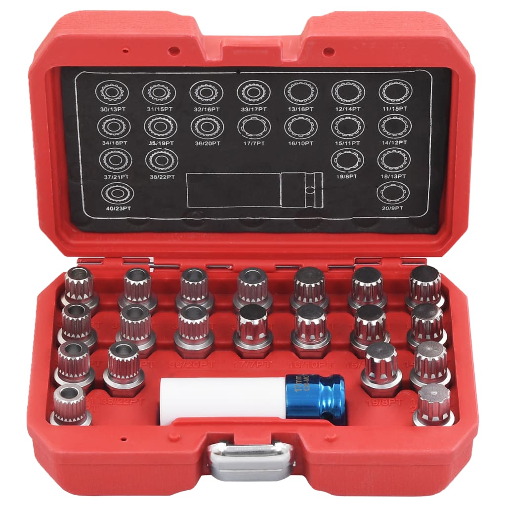 Vidaxl 21-piece wheel lock set for BMW