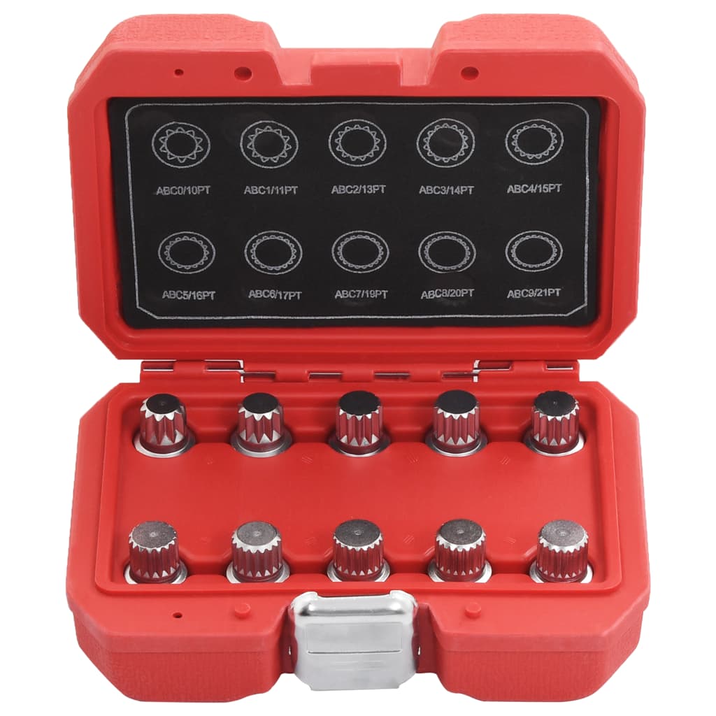 VidaXL 10-piece wheel lock nut wrench set for VW