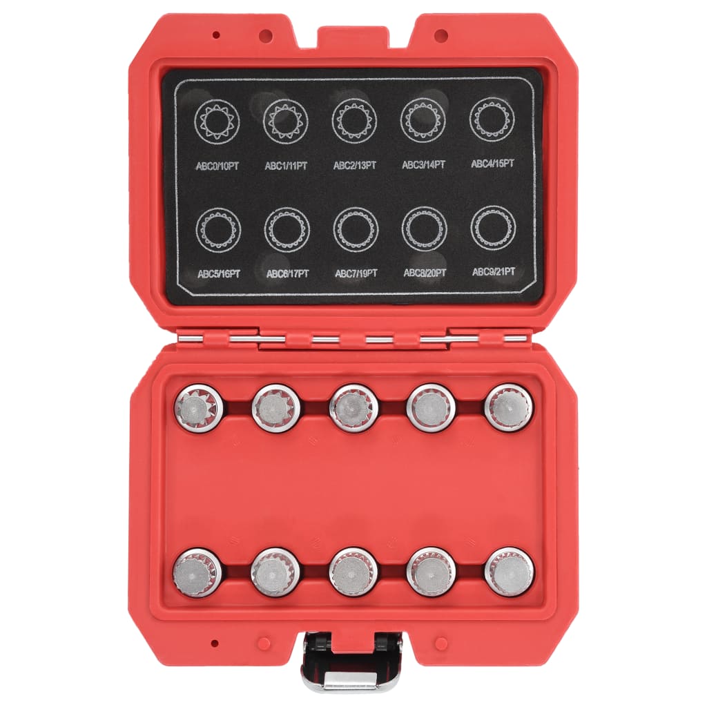 VidaXL 10-piece wheel lock nut wrench set for VW