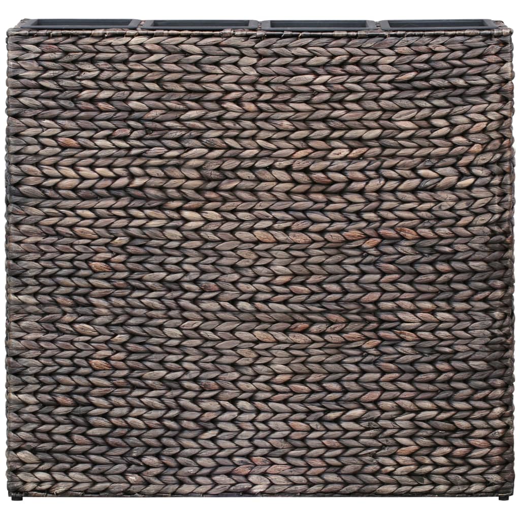 Vidaxl planter hævet med 4 gryder vandhyacint brun