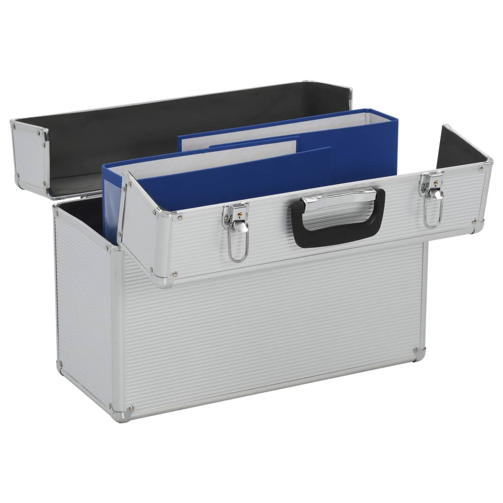 Vidaxl Tool Case 47x36x20 cm Aluminium Silberfarbe