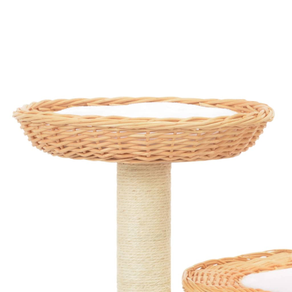 Vidaxl Cat rashing Post con graffi di sisal ovviamente Wilow Wood