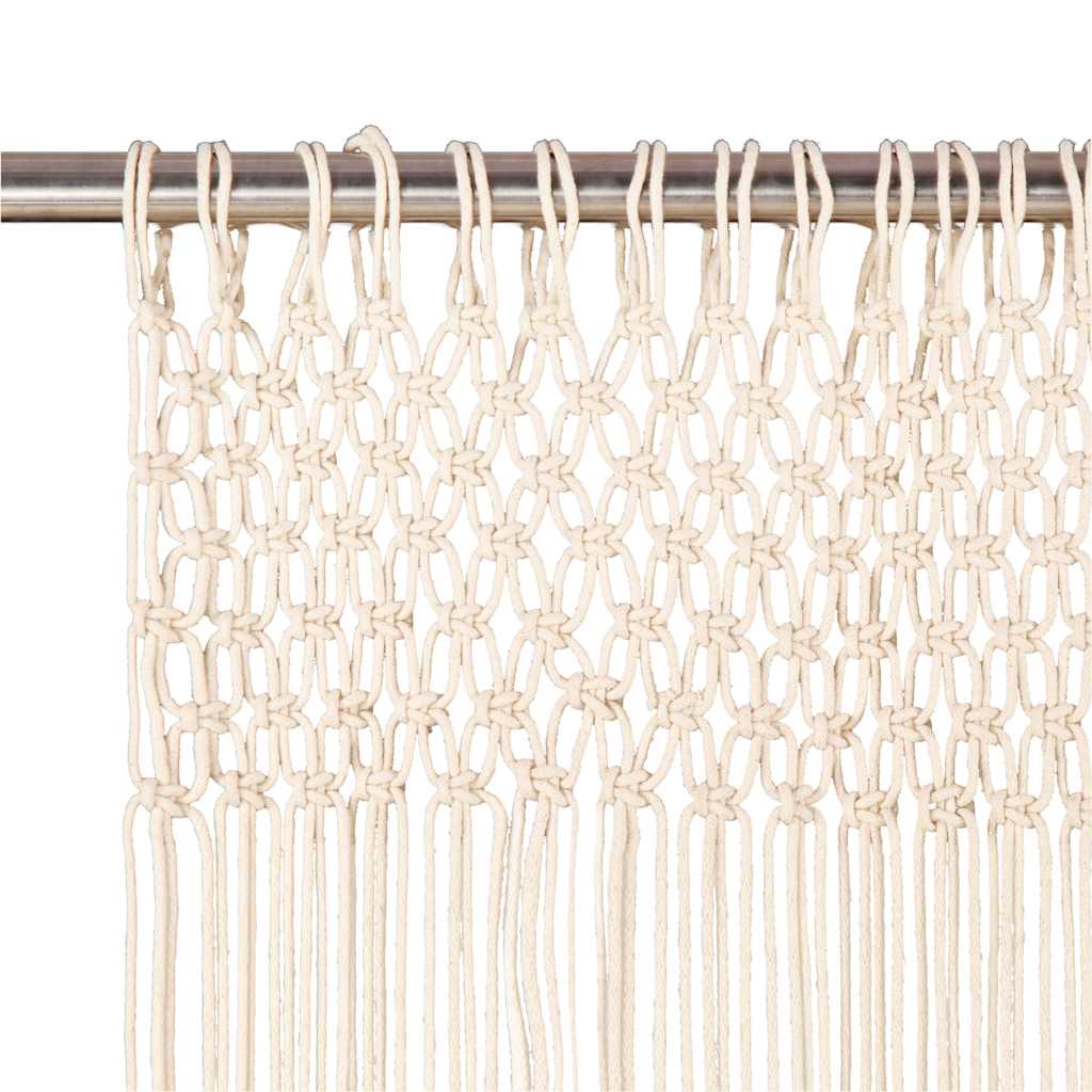 Vidaxl curtain macrame 140x240 cm cotton