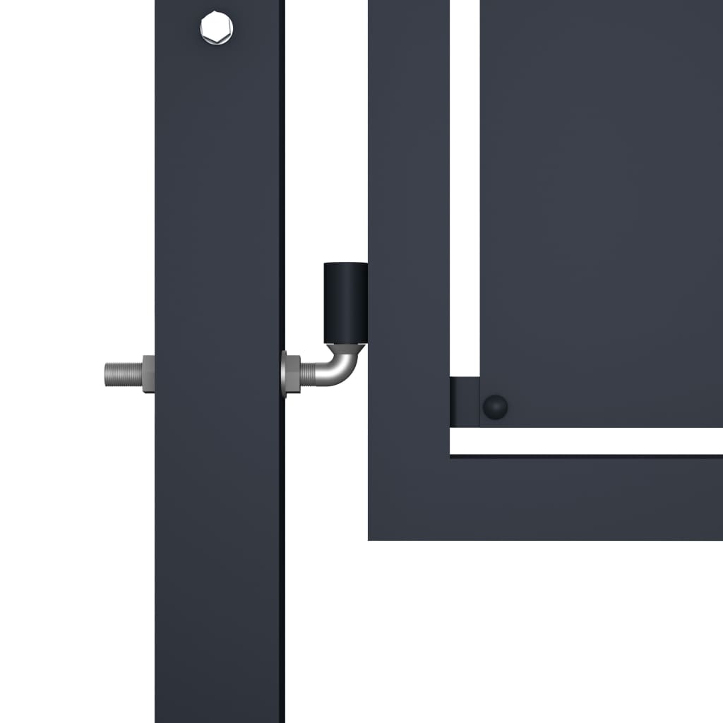 VidaXL Gate 300x100 cm steel anthracite