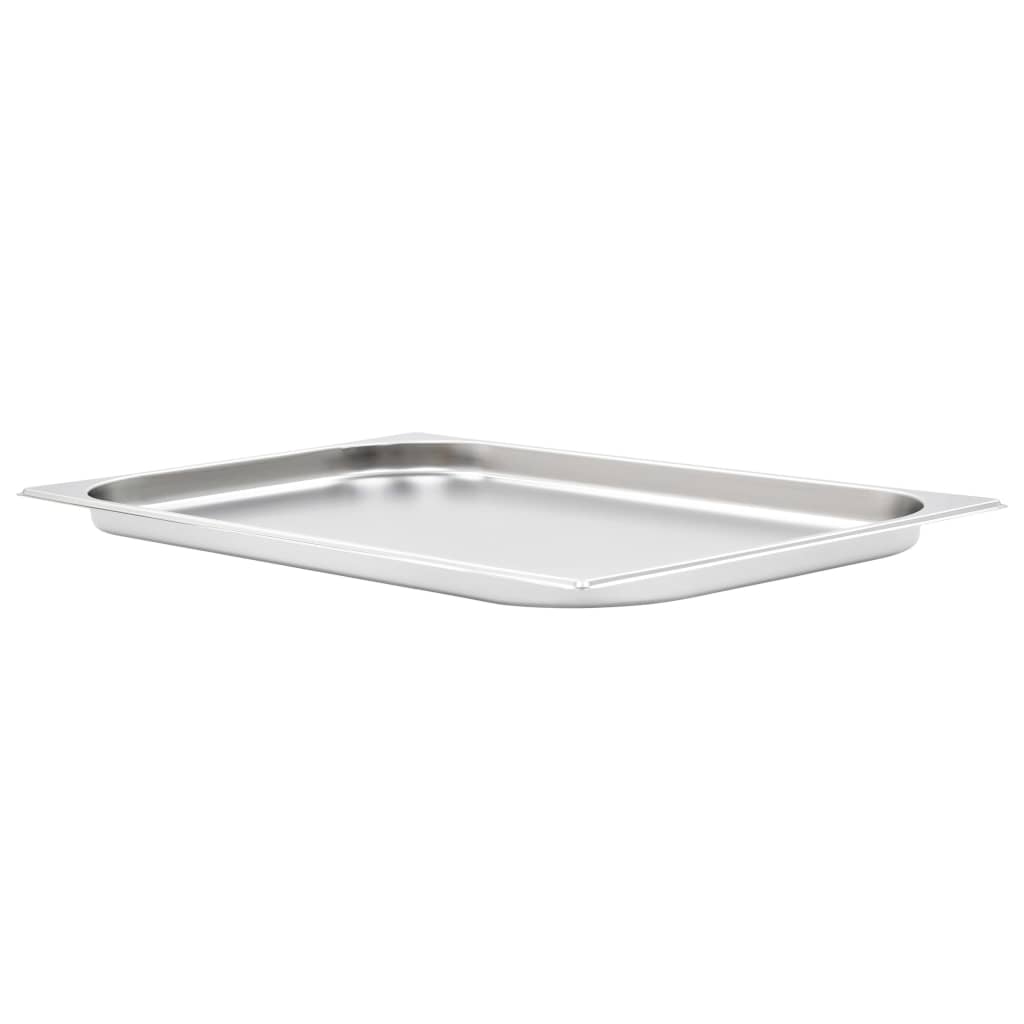 Vidaxl Gastronormbakken 4 stk GN 1 1 20 mm rustfritt stål
