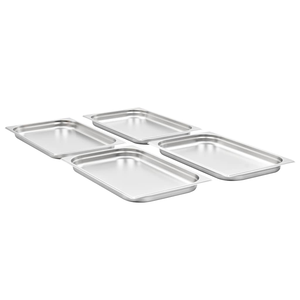 Vidaxx gastronormbeholdere 4 stk gn 1 1 40 mm rustfritt stål