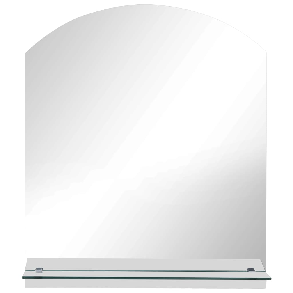 Miroir mural Vidaxl avec étagère de 30x50 cm en verre durci