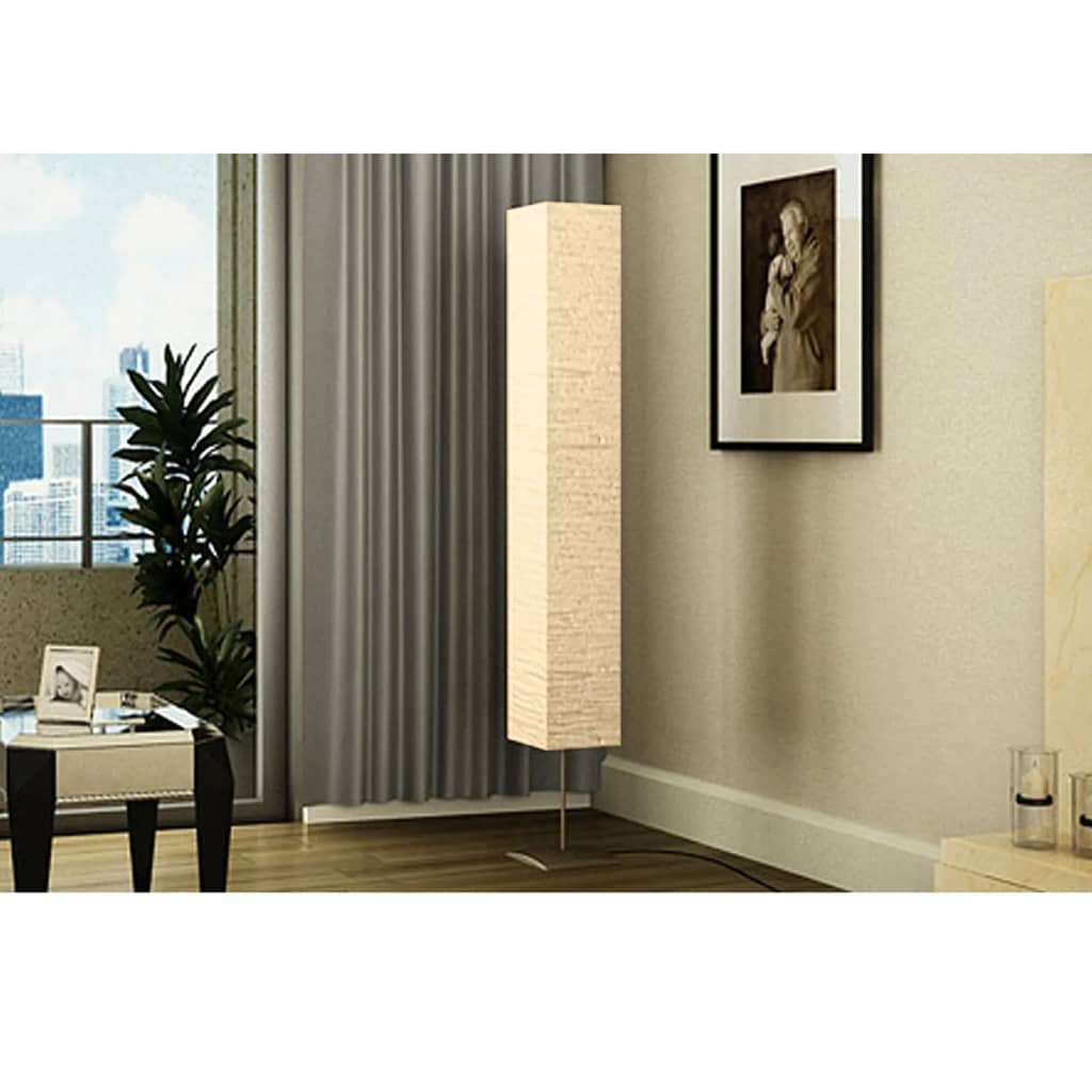 Lampadaire Vidaxl avec standard en acier 170 cm beige