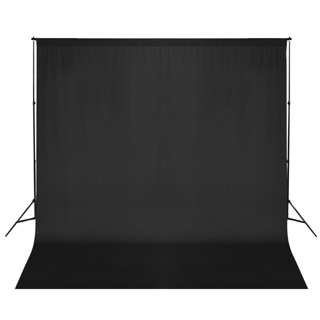 VidaXL Background System 600x300 cm black