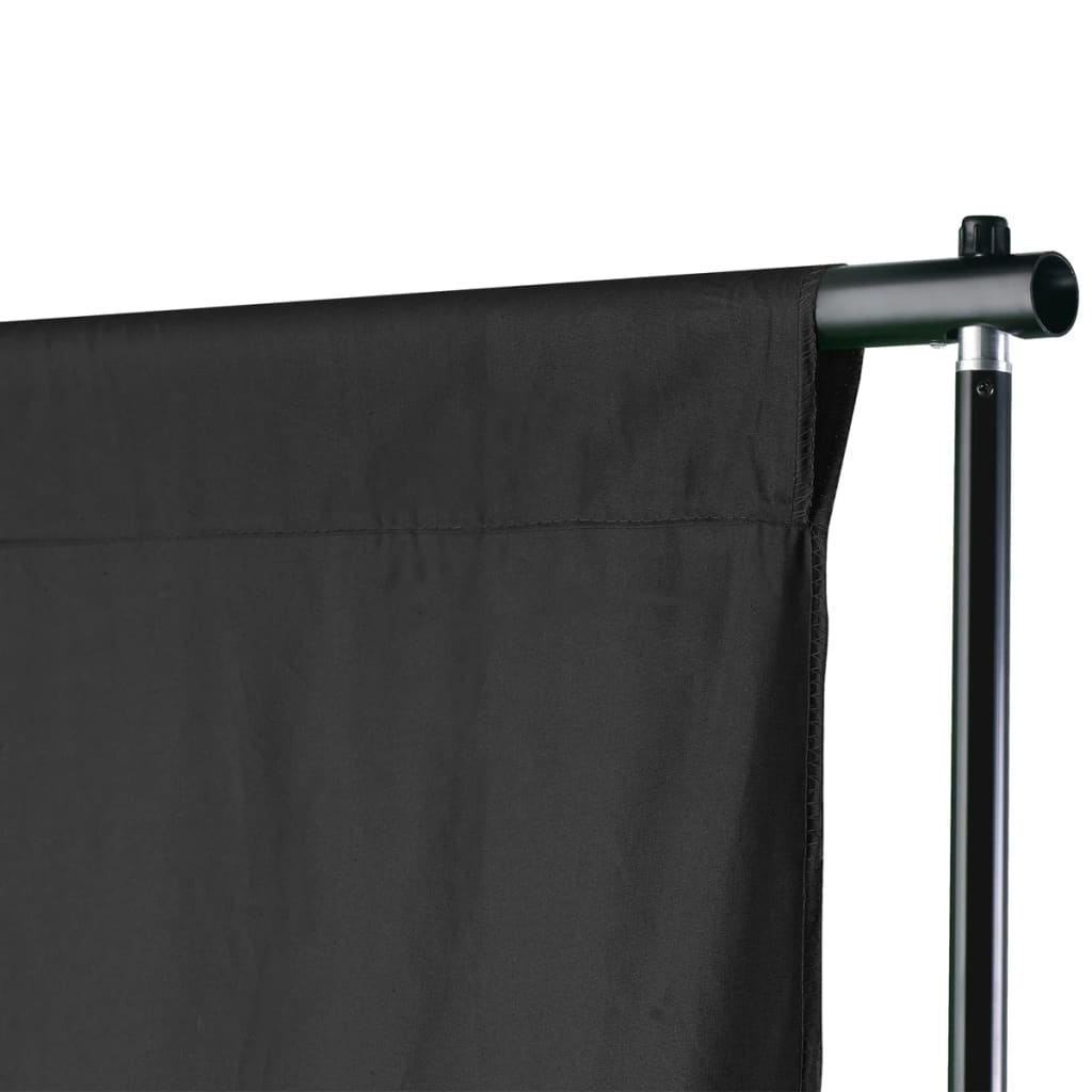 VidaXL Background System 600x300 cm black