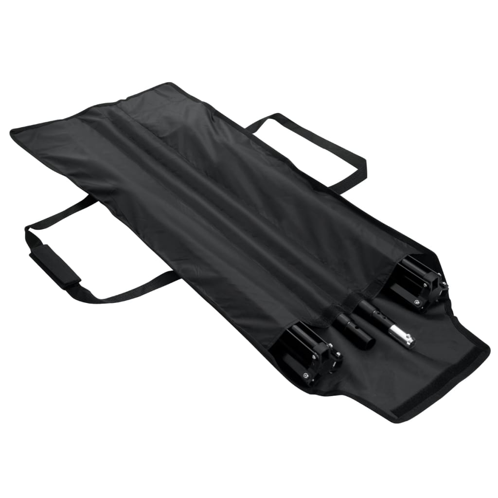 Sistema di sfondo Vidaxl 300x300 cm nero