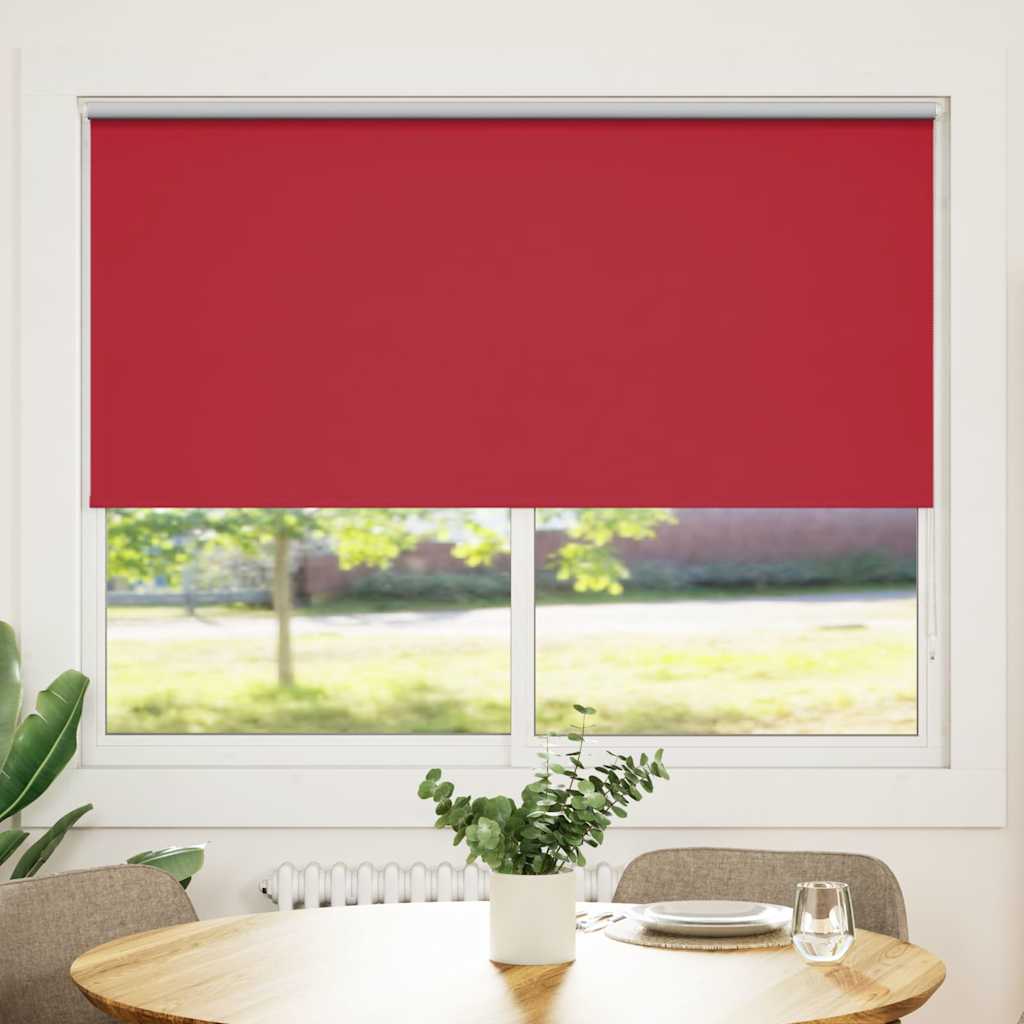 Vidaxl blackout roller blind 160 x 175 cm red