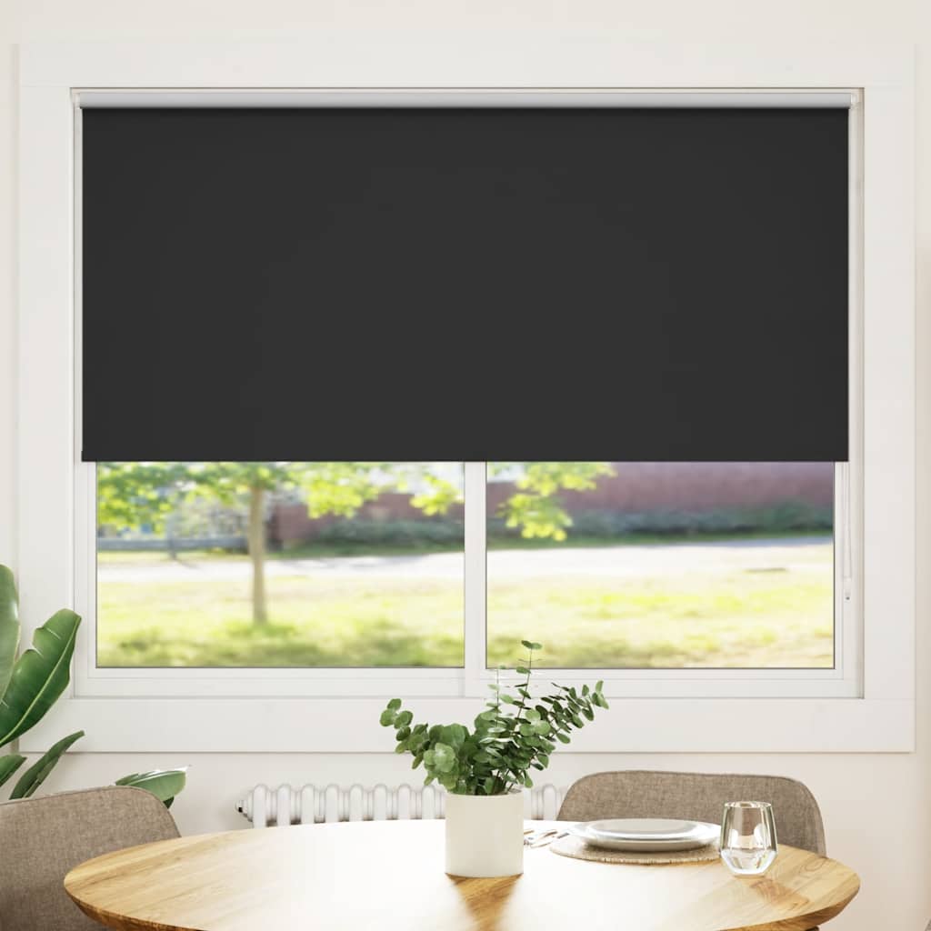 Vidaxl blackout roller blind 160 x 175 cm black