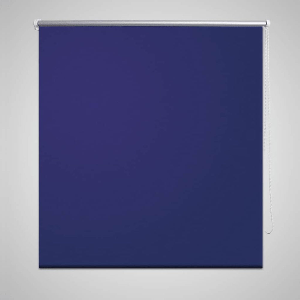 Vidaxl roller blind blackout 100 x 230 cm navy blue