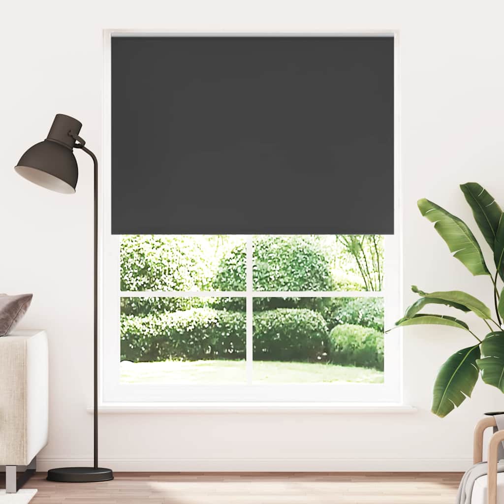 Vidaxl blackout roller blind 160 x 230 cm black