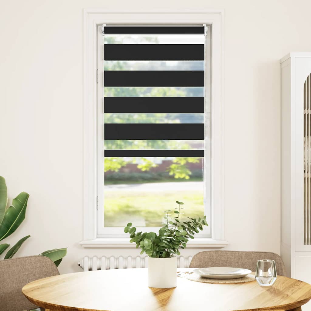 Vidaxl duo roller blind 80x150cm black