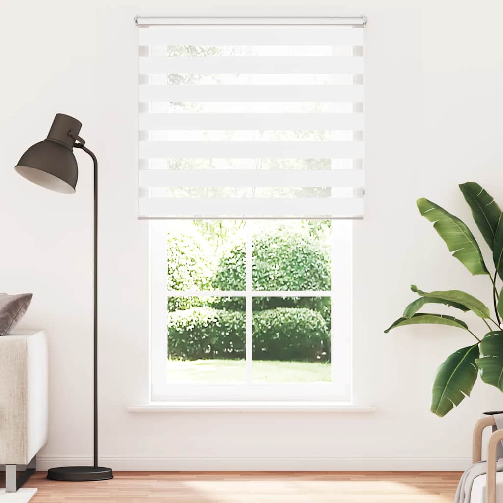 Vidaxl duo roller blind 120 x 230 cm white