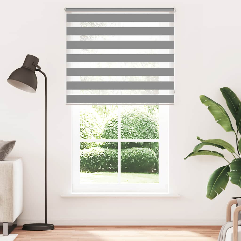 Vidaxl duo roller blind 120 x 230 cm gray