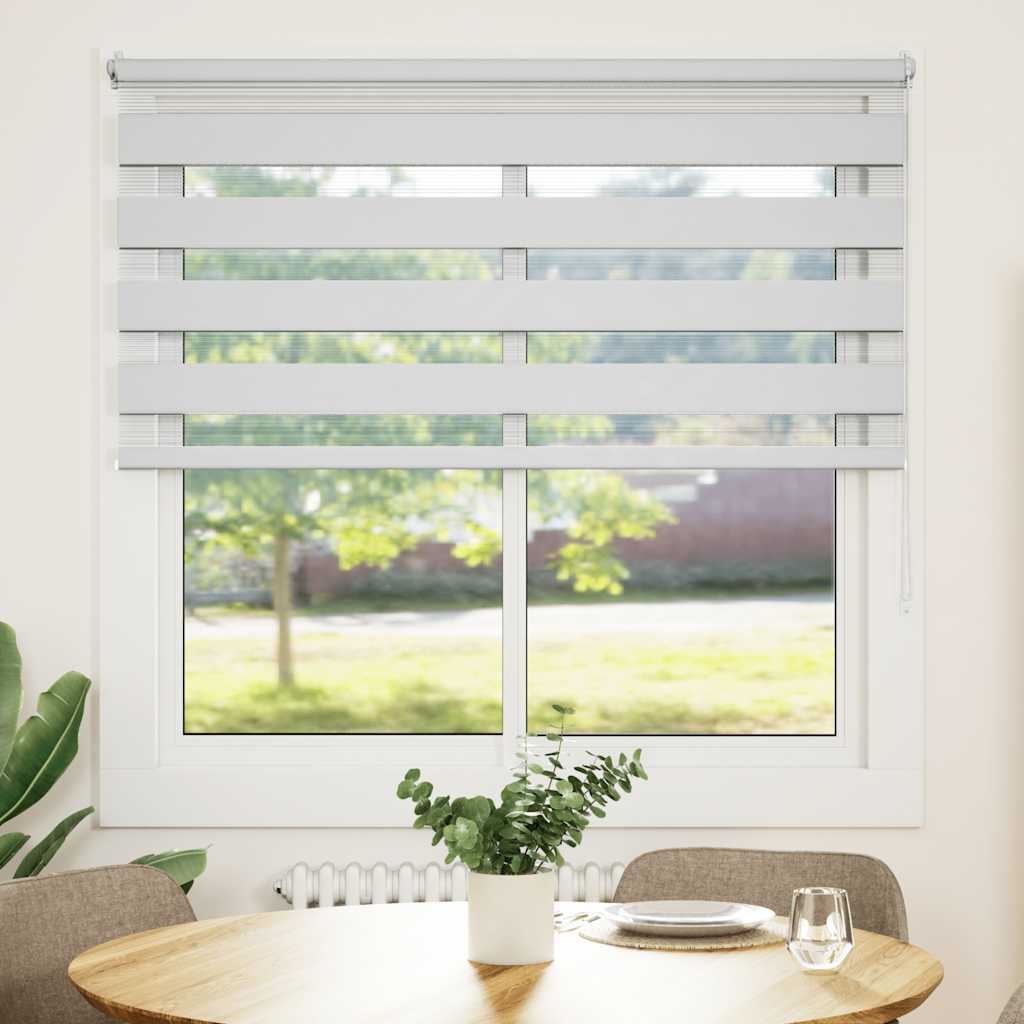 Vidaxl Duo Roller Blind 140 x 175 cm Weiß