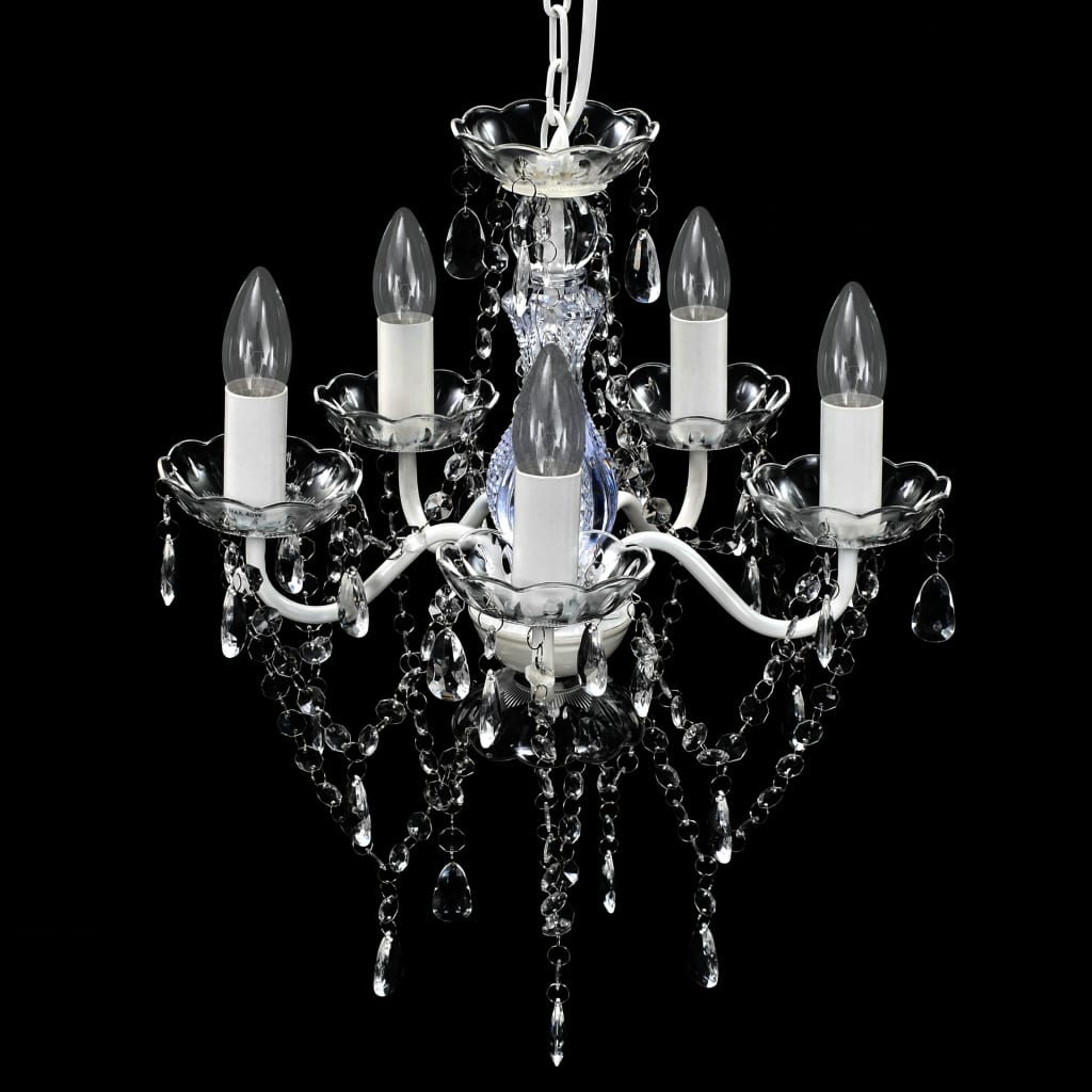 Vidaxl Chandelier 5 Pere trasparenti