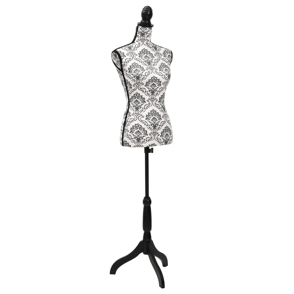 Vidaxl mannequin torso woman black and white