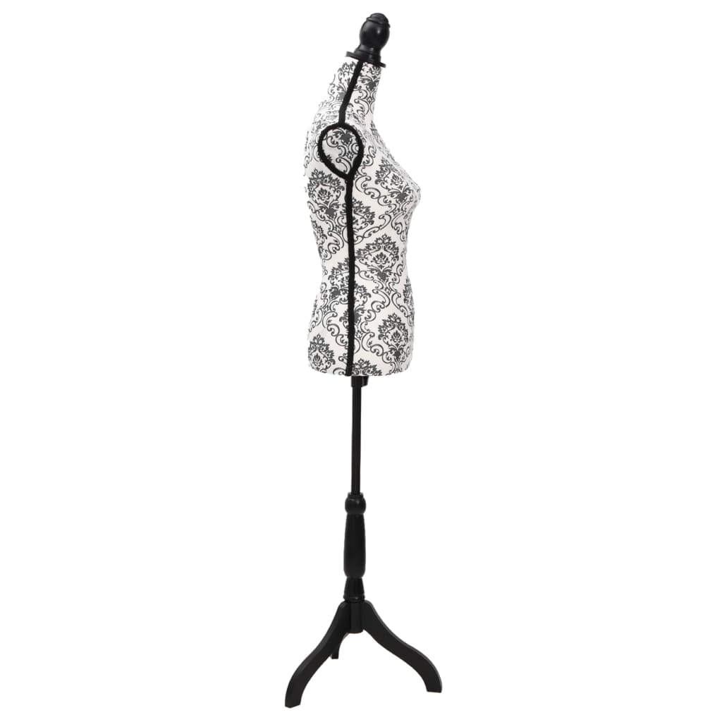 Vidaxl mannequin torso woman black and white