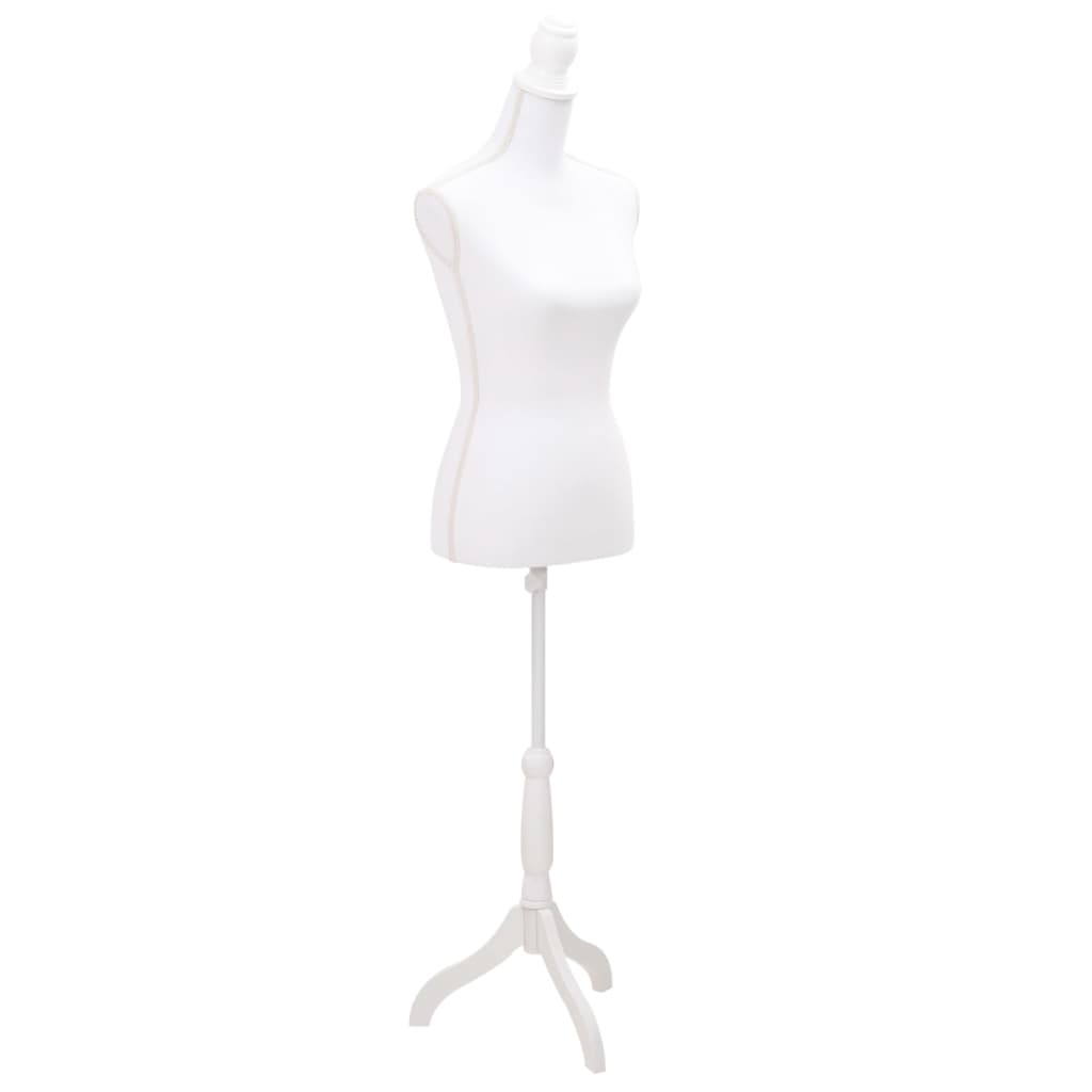 Vidaxl estalage poupée torse femme blanc
