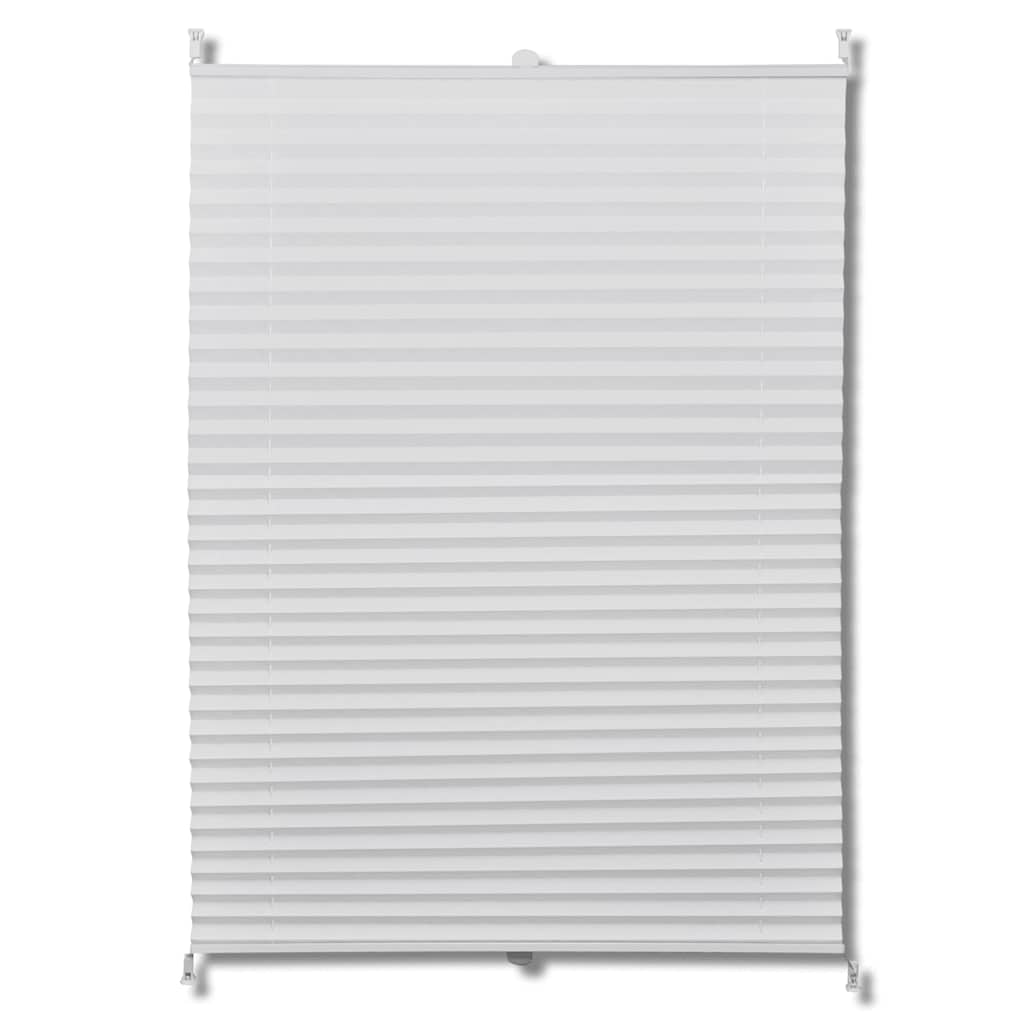 VidaXL pleated blind 80x200 cm white