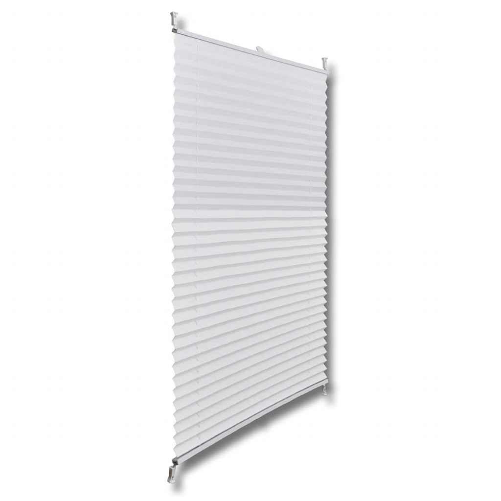 VidaXL pleated blind 80x200 cm white