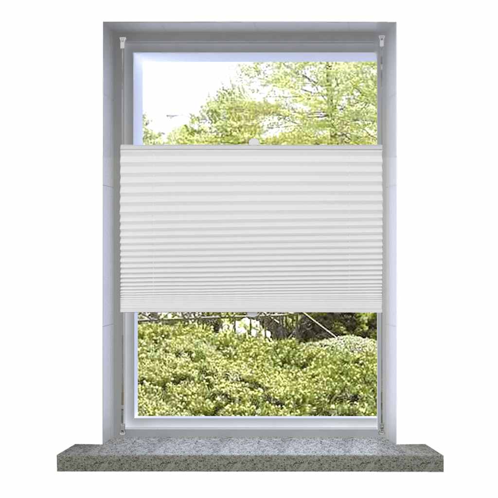 VidaXL pleated blind 80x200 cm white