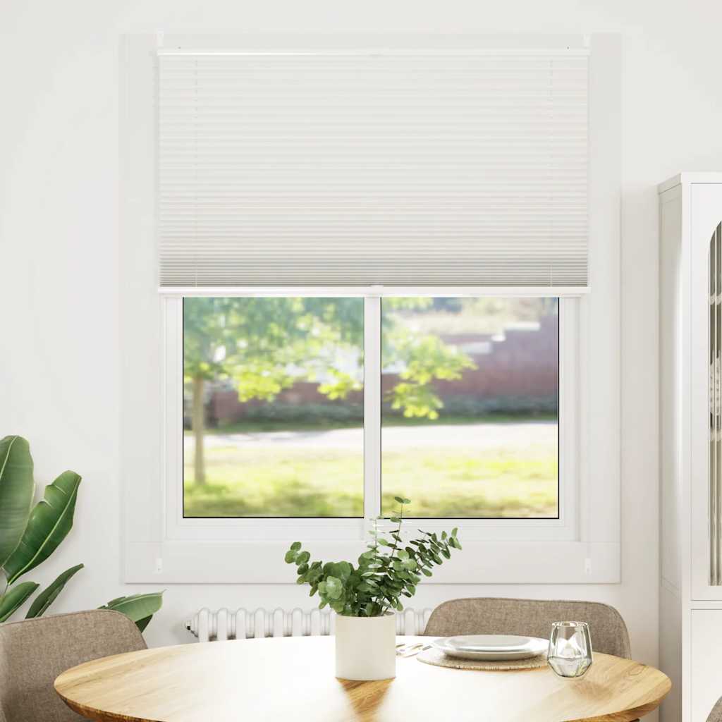 Vidaxl pleated blinds 110x100 cm white