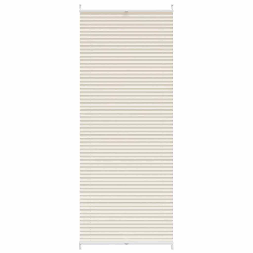 Vidaxl pleated roller blind 70x200cm cream