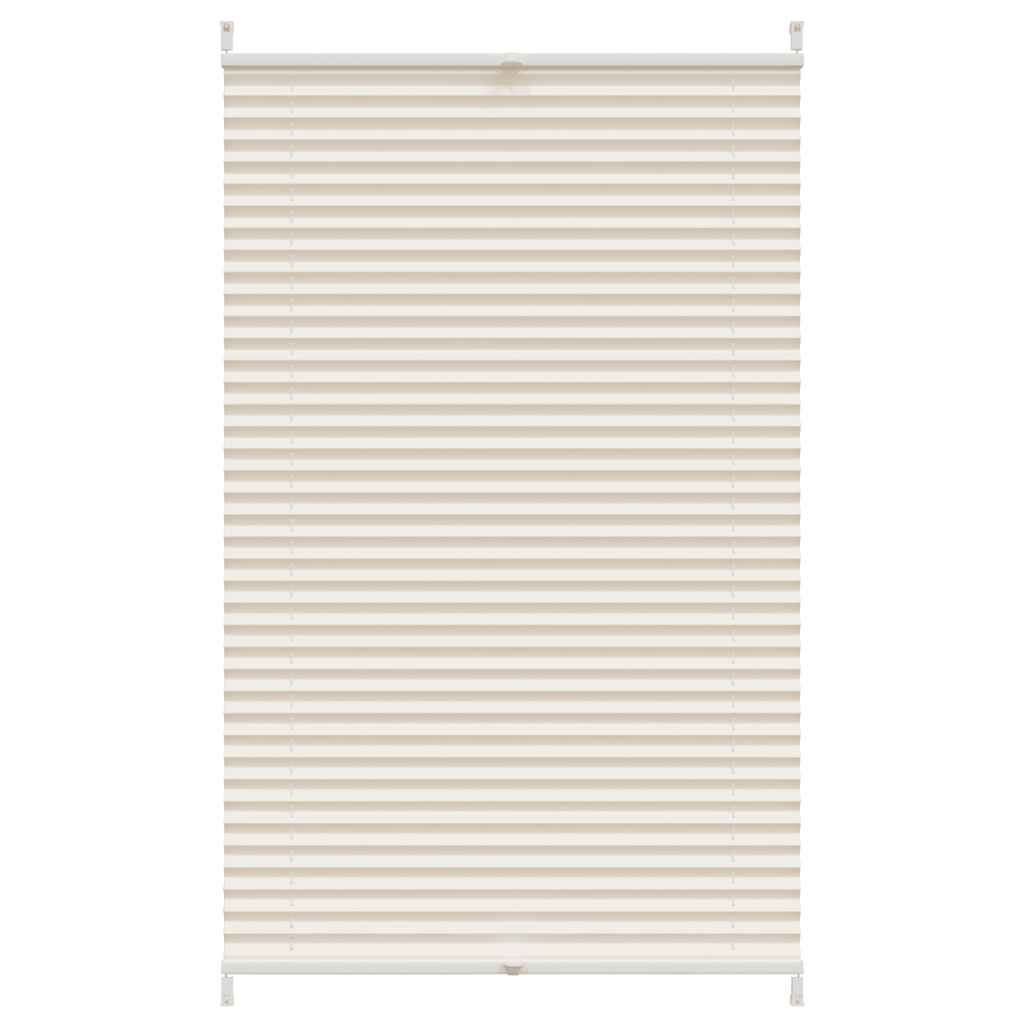 Vidaxl pleated roller blind 80x125cm cream