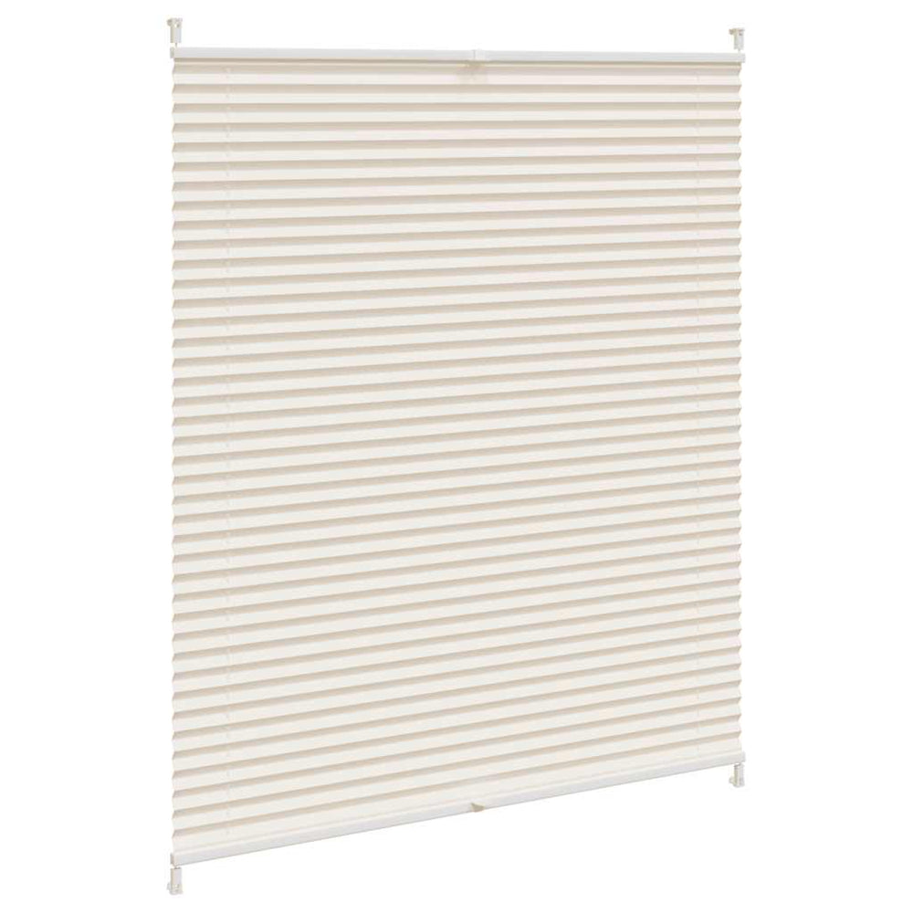 Vidaxl plisséjaloezie 110x125cm crème