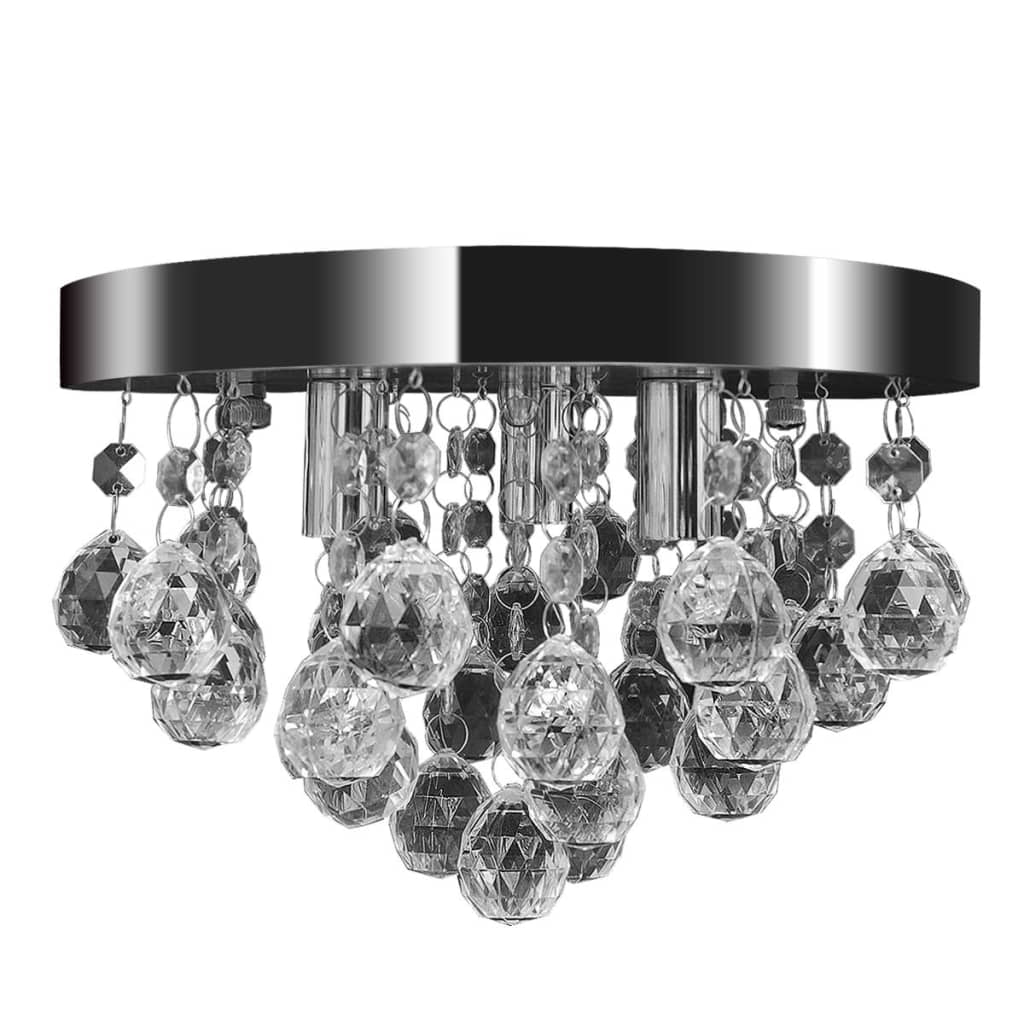 Vidaxl Lampada a soffitto Design Crystal Chrome