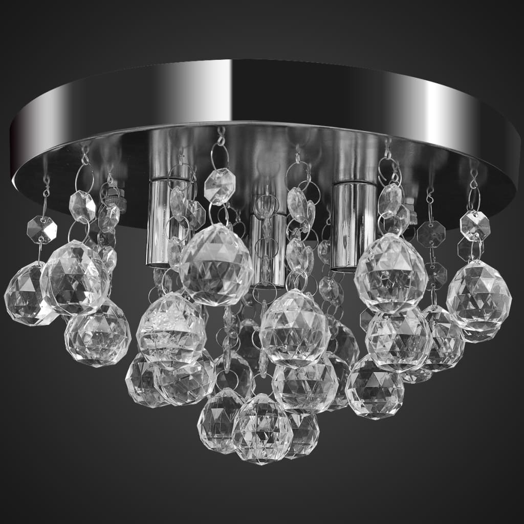 Vidaxl Lampada a soffitto Design Crystal Chrome