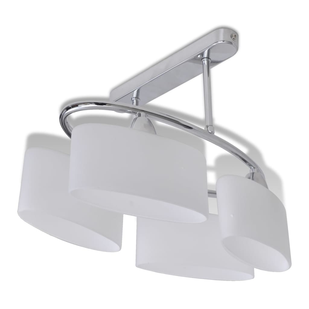 Lampada a soffitto Vidaxl con tappi di vetro ellisse (4 x E14)