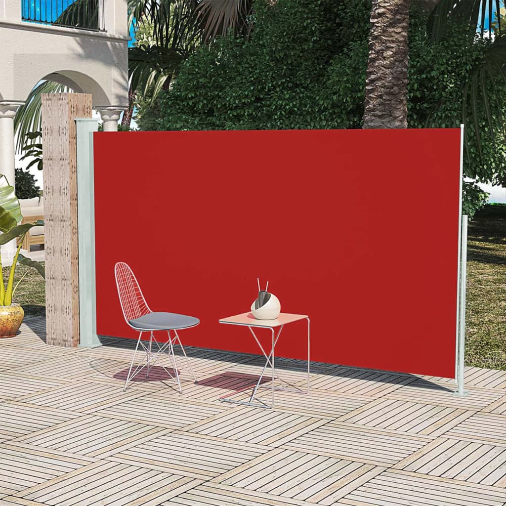 Vidaxl Wind Scred Sundable Extenable 160x300 cm Rouge