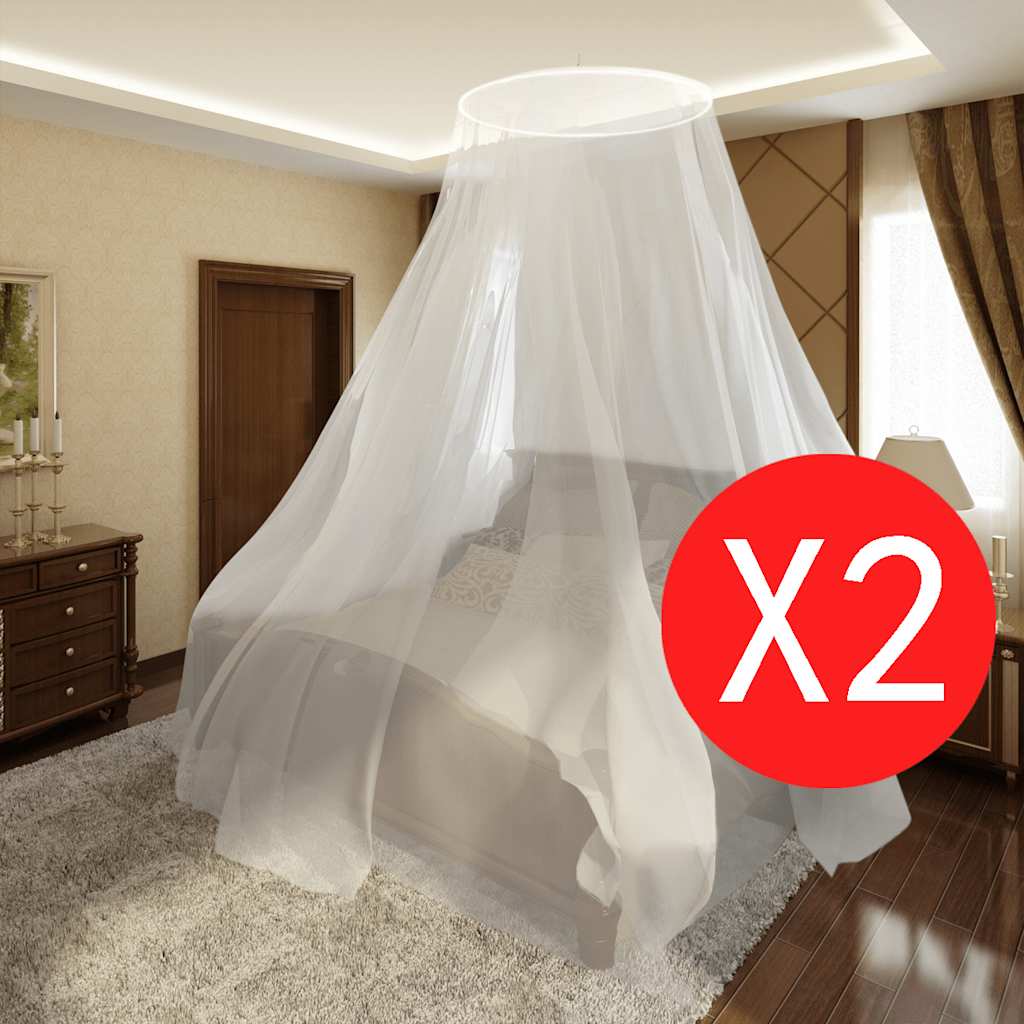 Vidaxl moustiques filets 2 pcs tour 56x325x230 cm