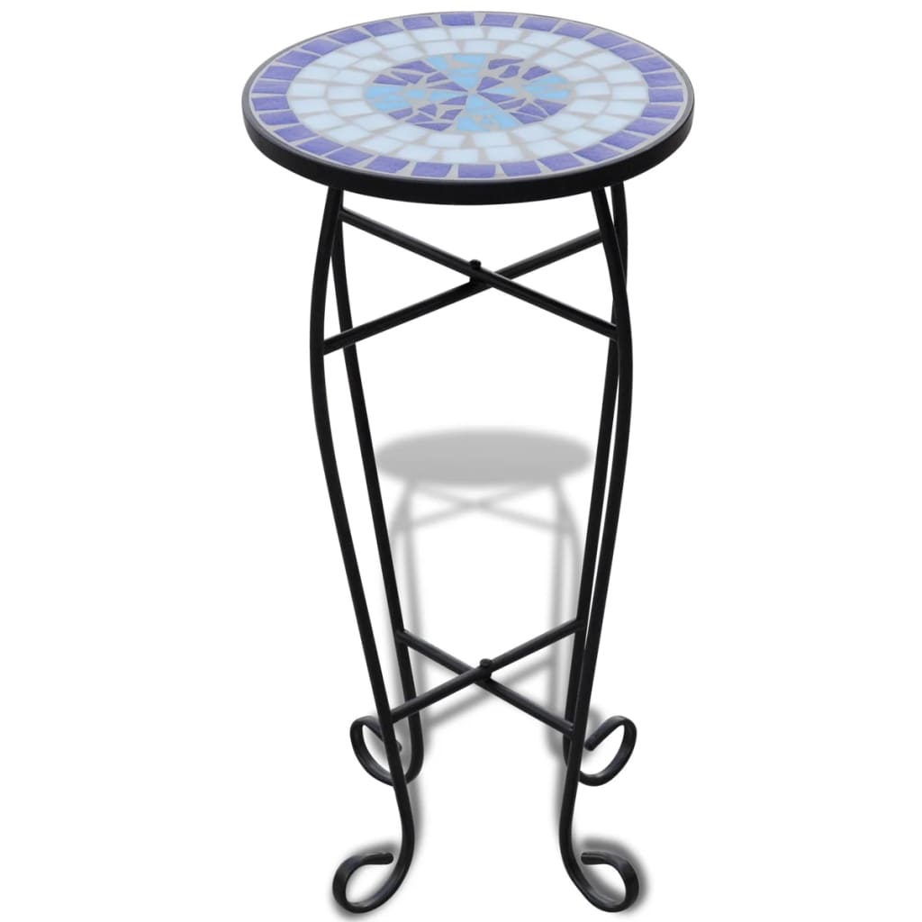 Vidaxl Table Ape Mosaico Blu e Bianco