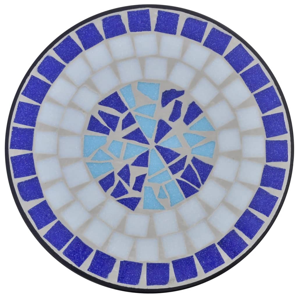 Vidaxl Table Ape Mosaico Blu e Bianco