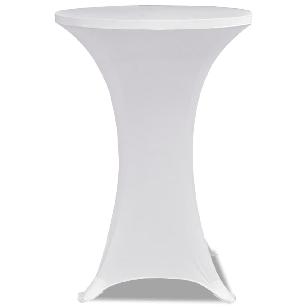Vidaxl standing table cover stretch ø60cm white (2 pieces)